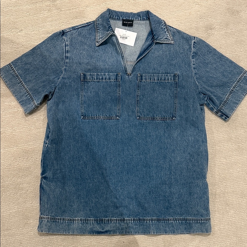 Denim Short Sleeve Dress